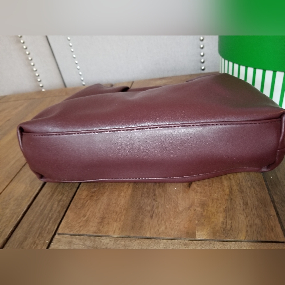 Ann Taylor Soft Frame Clutch Merlot - Picture 13 of 16